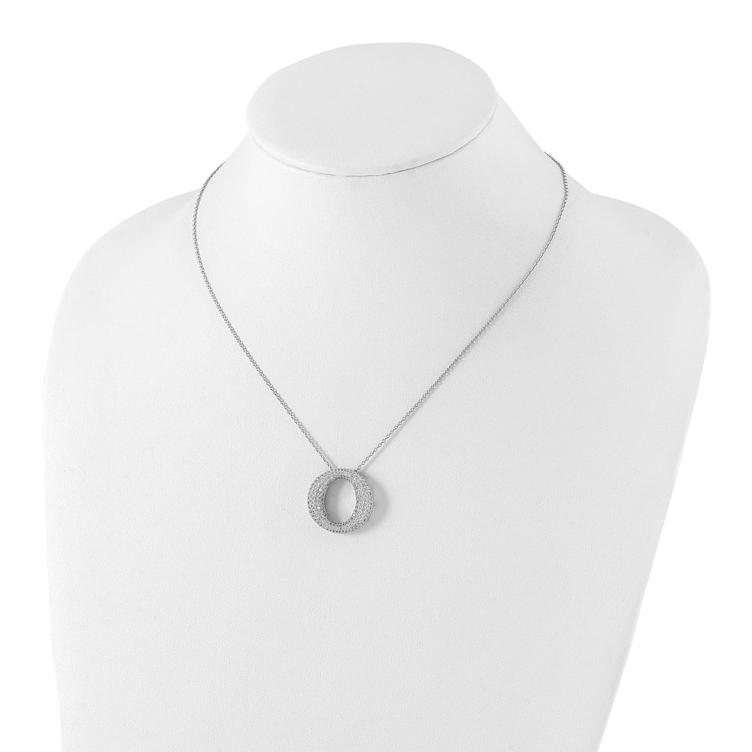 Sterling Silver Cubic Zirconia Necklace