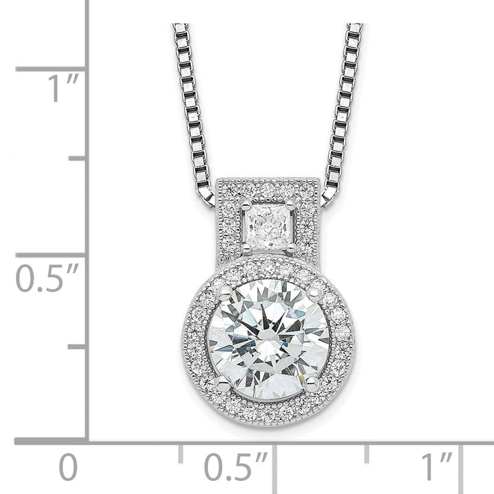 Sterling Silver Cubic Zirconia Necklace