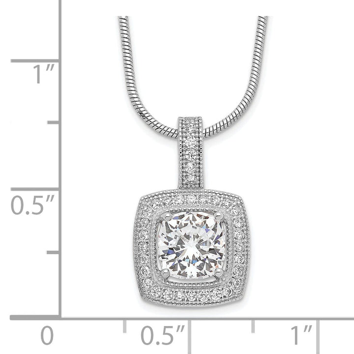 Sterling Silver Cubic Zirconia Necklace