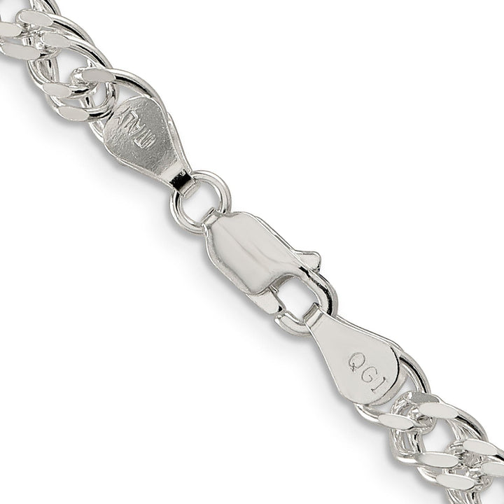 Silver Polished 5.50-mm Solid Rambo Chain