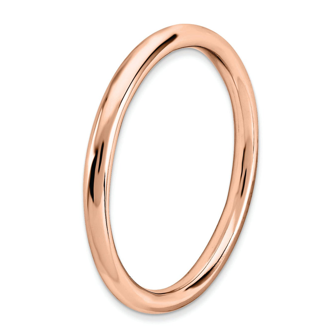 Sterling Silver Pink-Plated Polished Ring