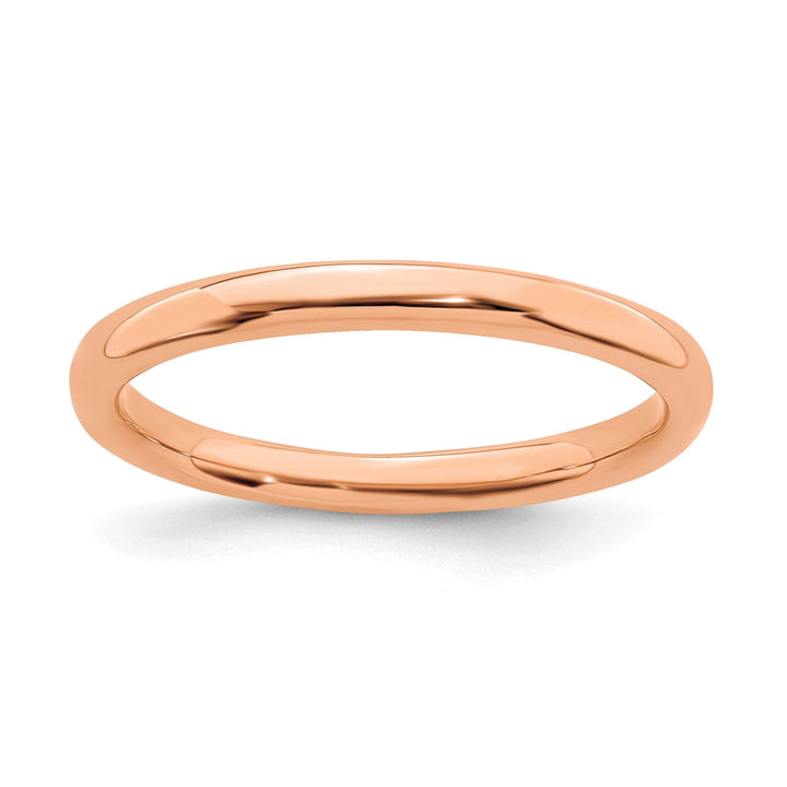 Sterling Silver Pink-Plated Polished Ring