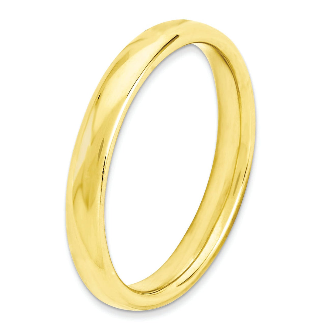 Sterling Silver Gold-Plated Polished Ring