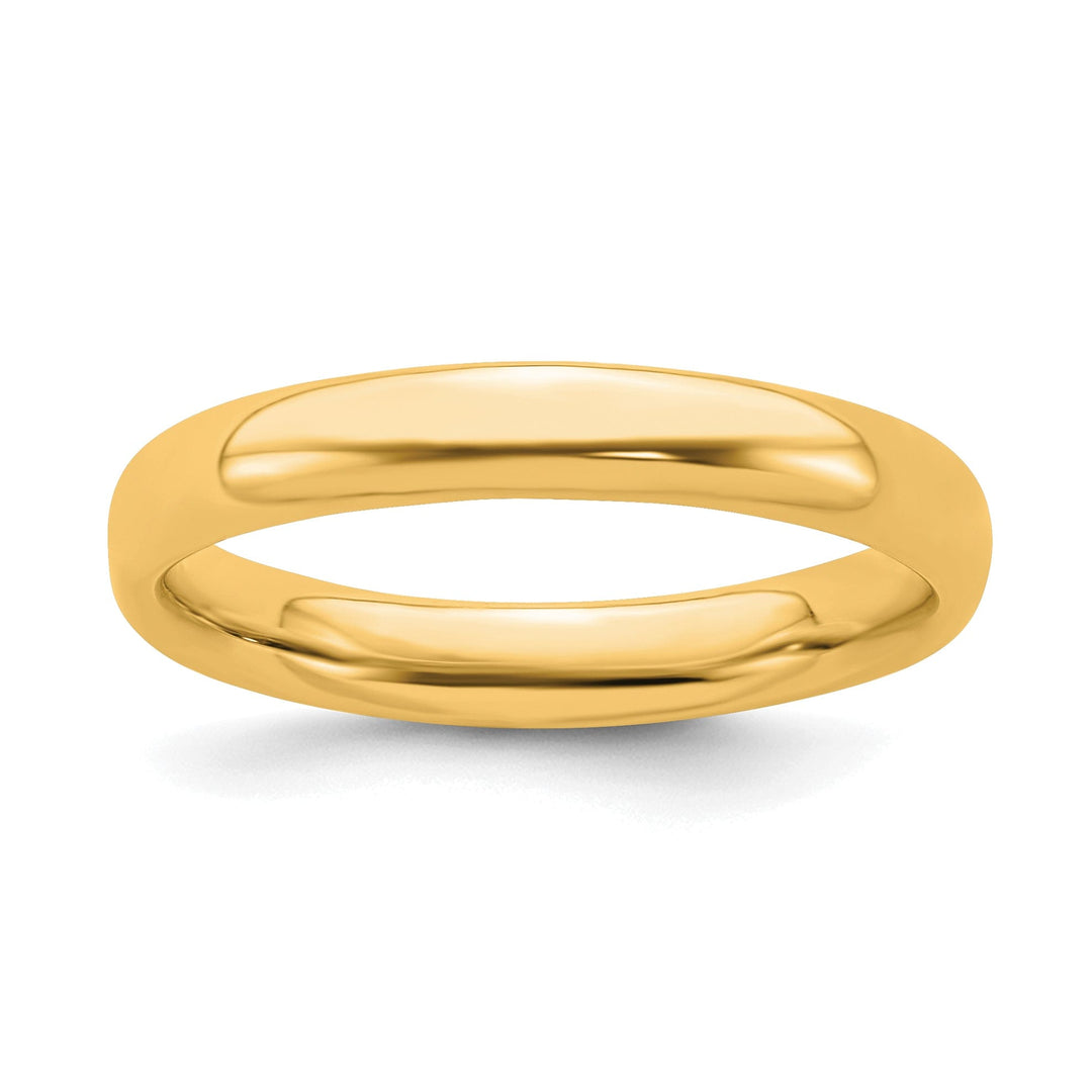 Sterling Silver Gold-Plated Polished Ring