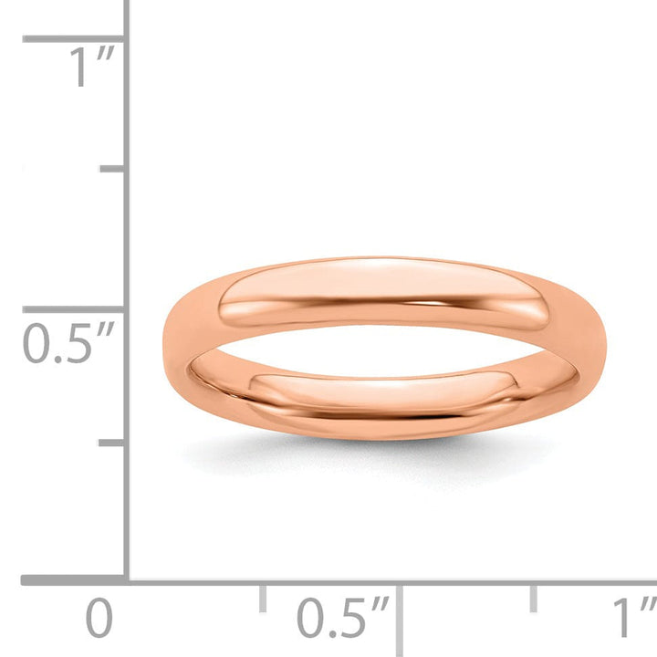 Sterling Silver Pink-Plated Polished Ring