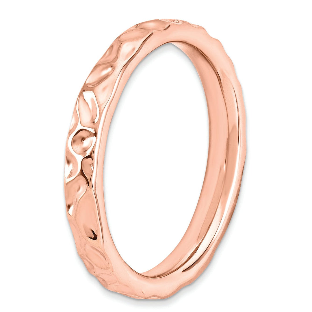 Sterling Silver Pink-Plated Ring