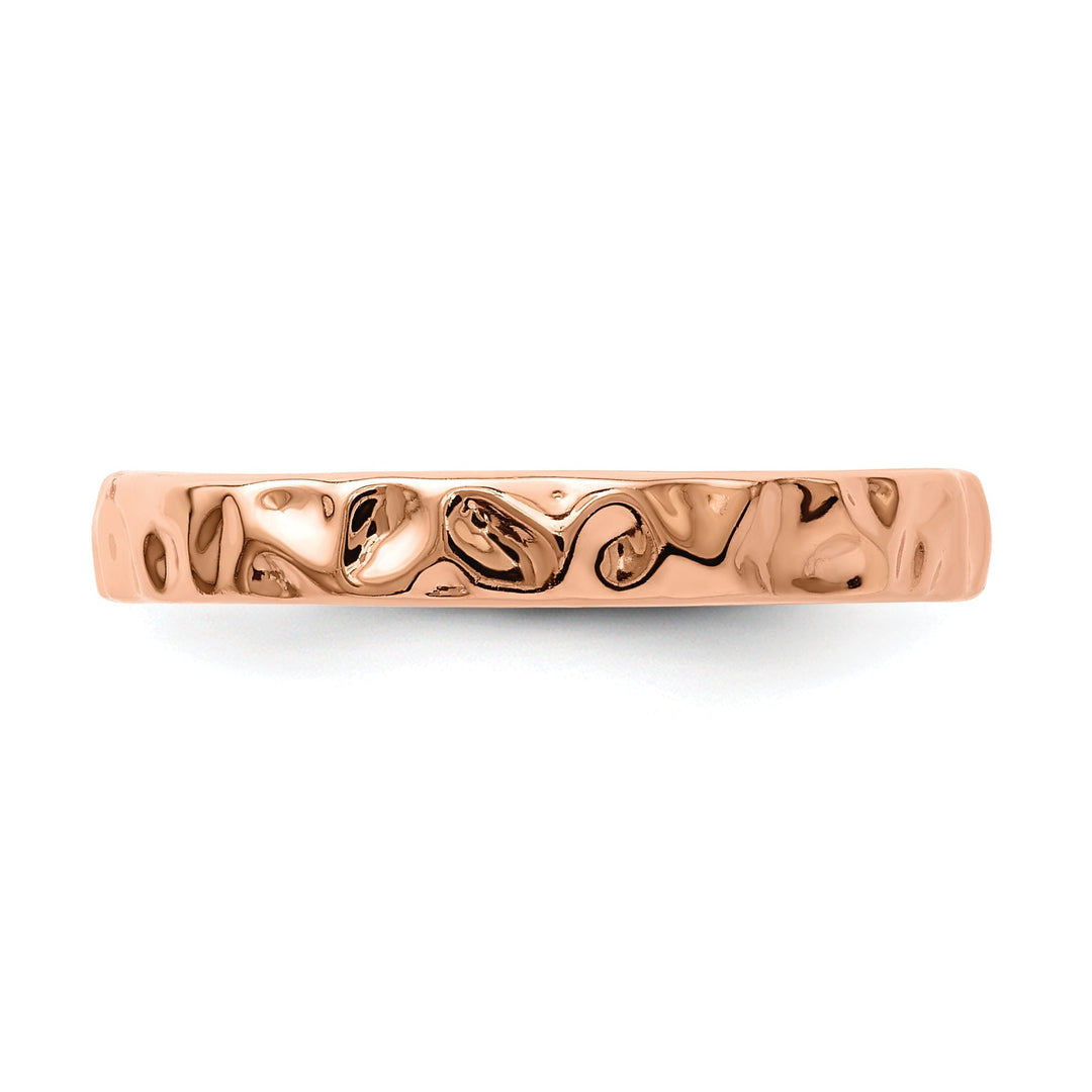 Sterling Silver Pink-Plated Ring