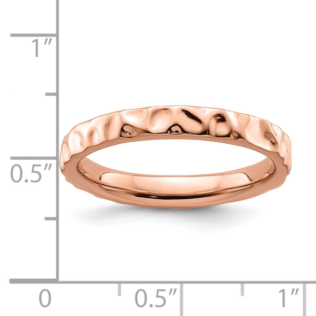 Sterling Silver Pink-Plated Ring