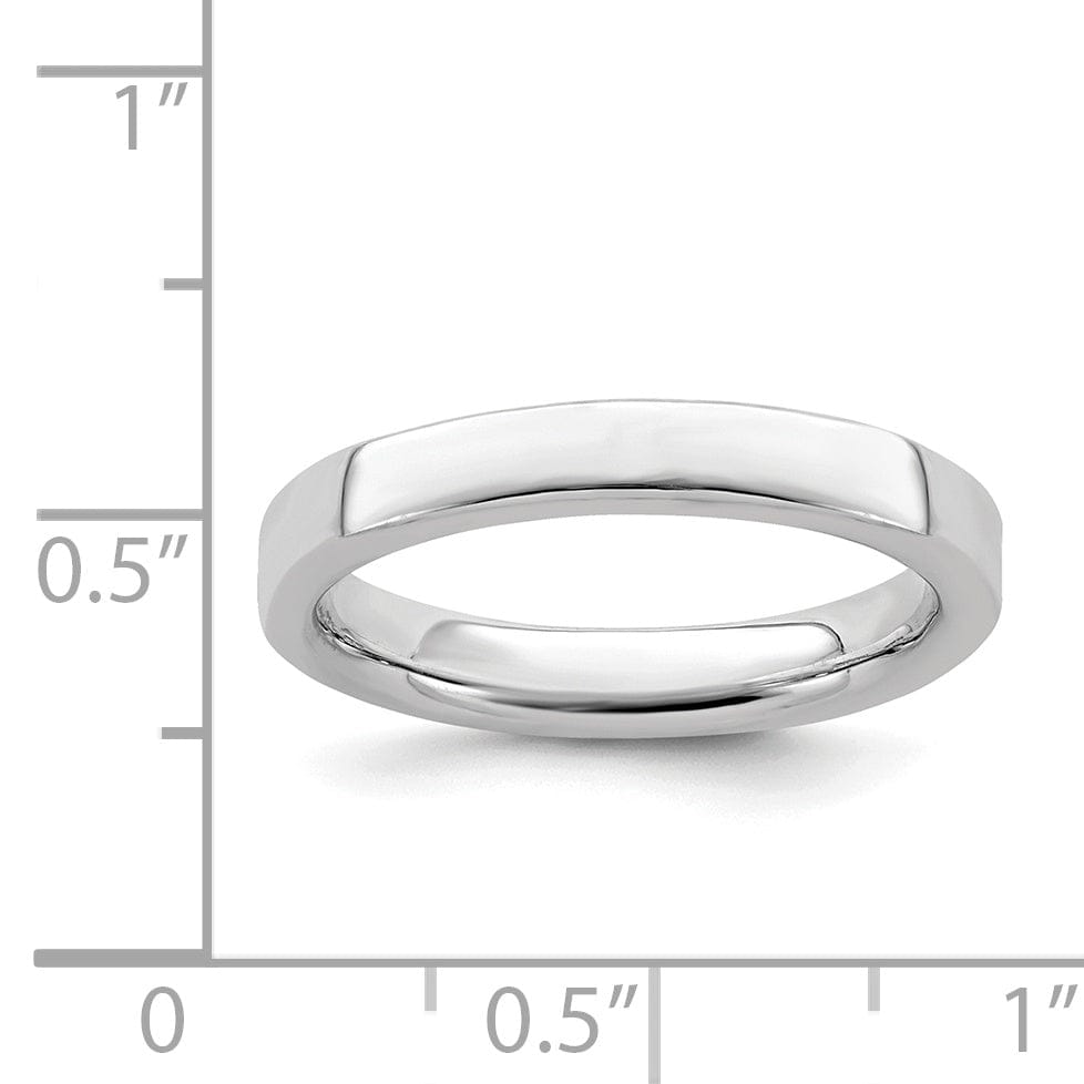 Sterling Silver Rhodium Ring