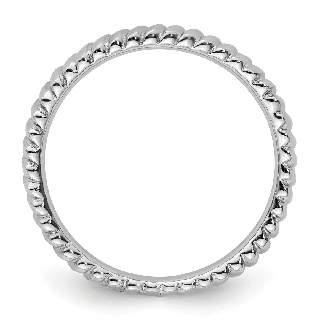 Sterling Silver Rhodium Ring