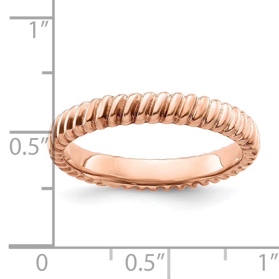 Sterling Silver Pink-Plated Ring