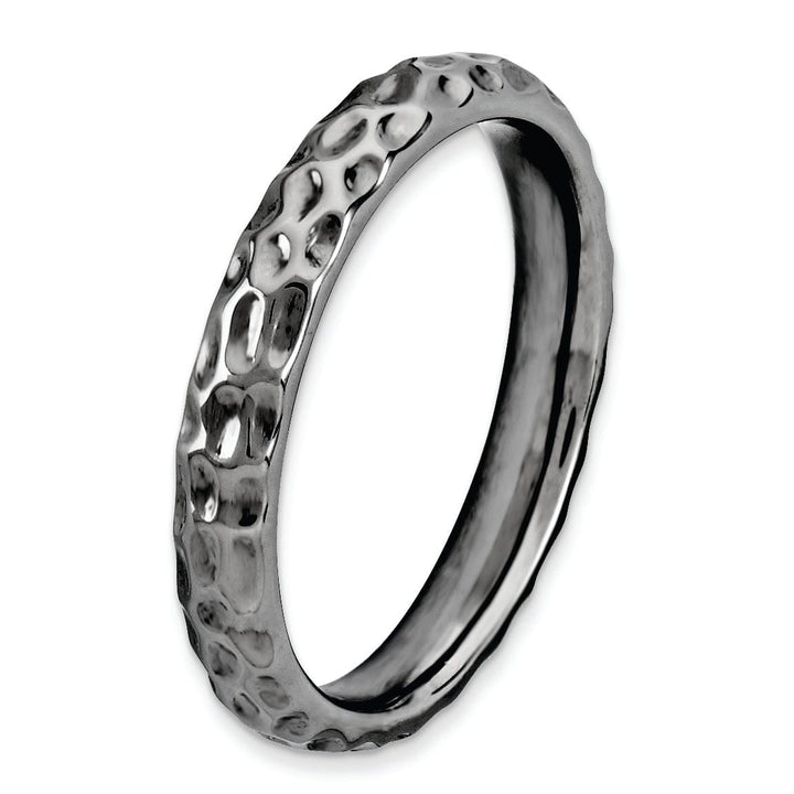 Sterling Silver Black-Plated Ring