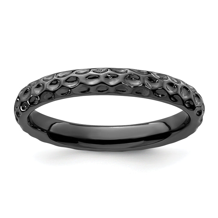 Sterling Silver Black-Plated Ring