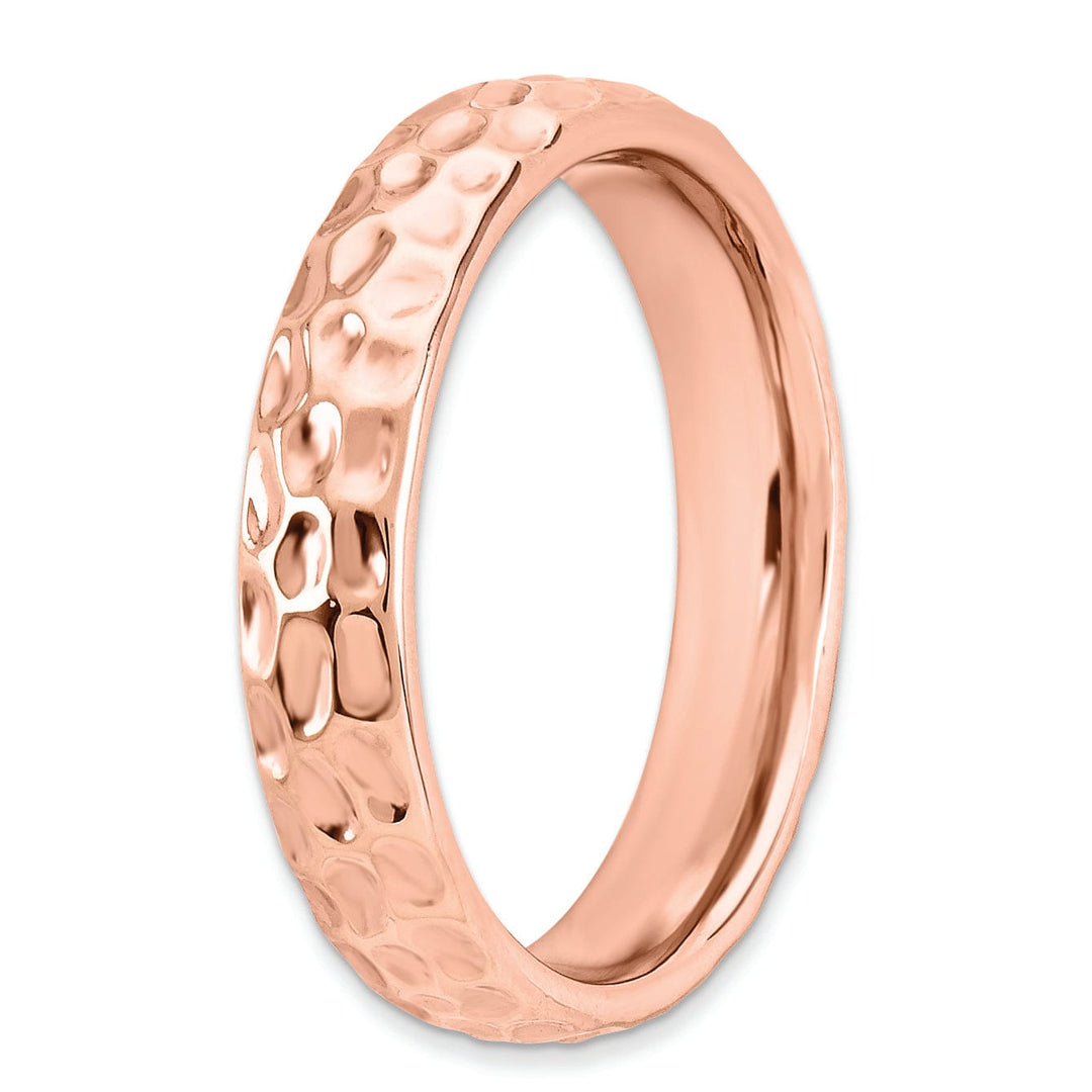 Sterling Silver Pink-Plated Ring