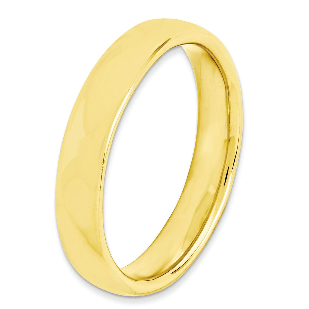 Sterling Silver Gold-Plated Polished Ring