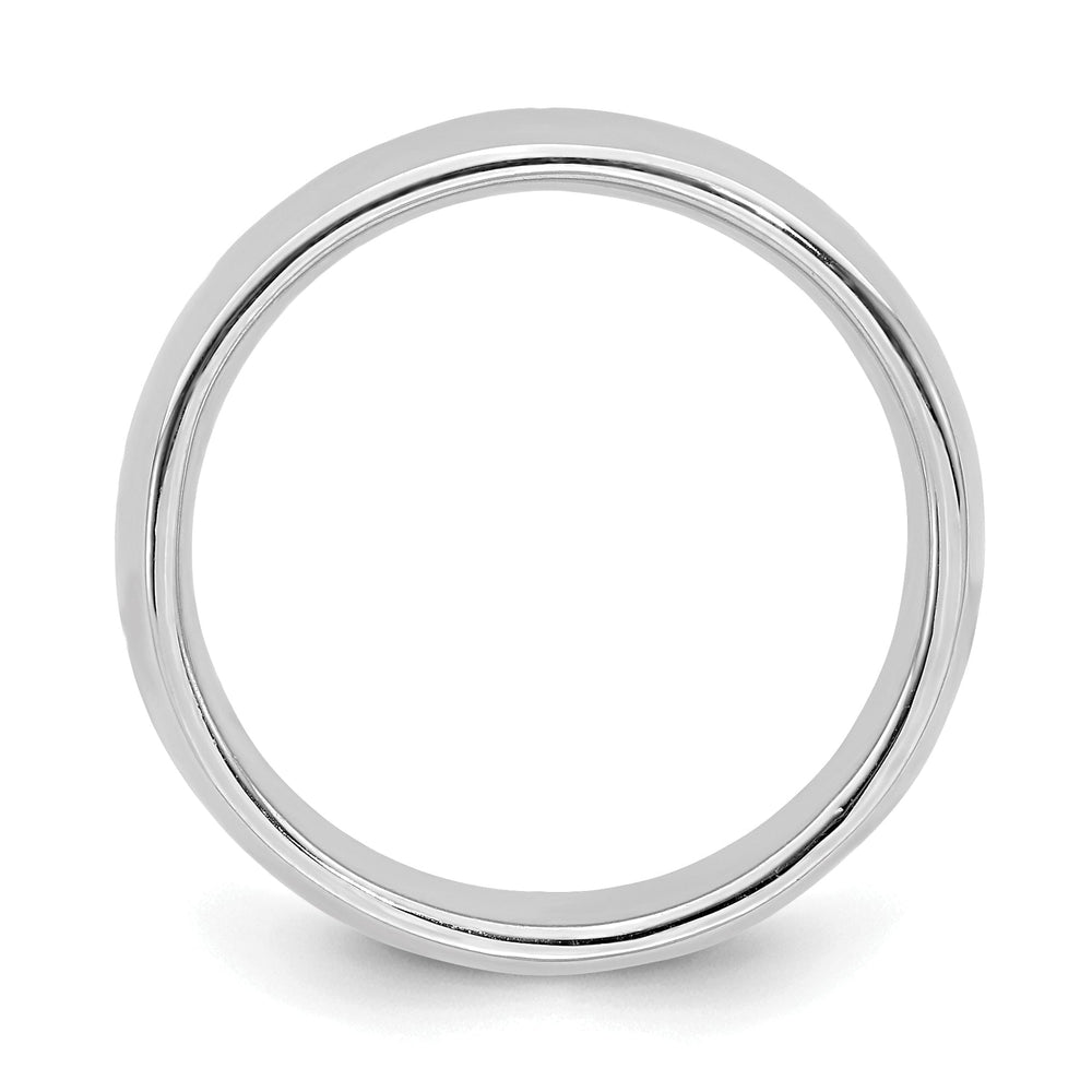 Sterling Silver Rhodium Polished Ring