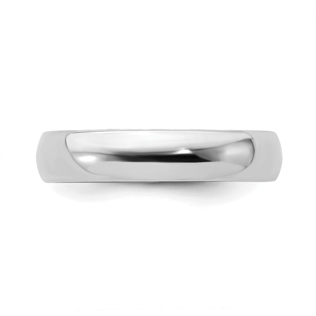 Sterling Silver Rhodium Polished Ring