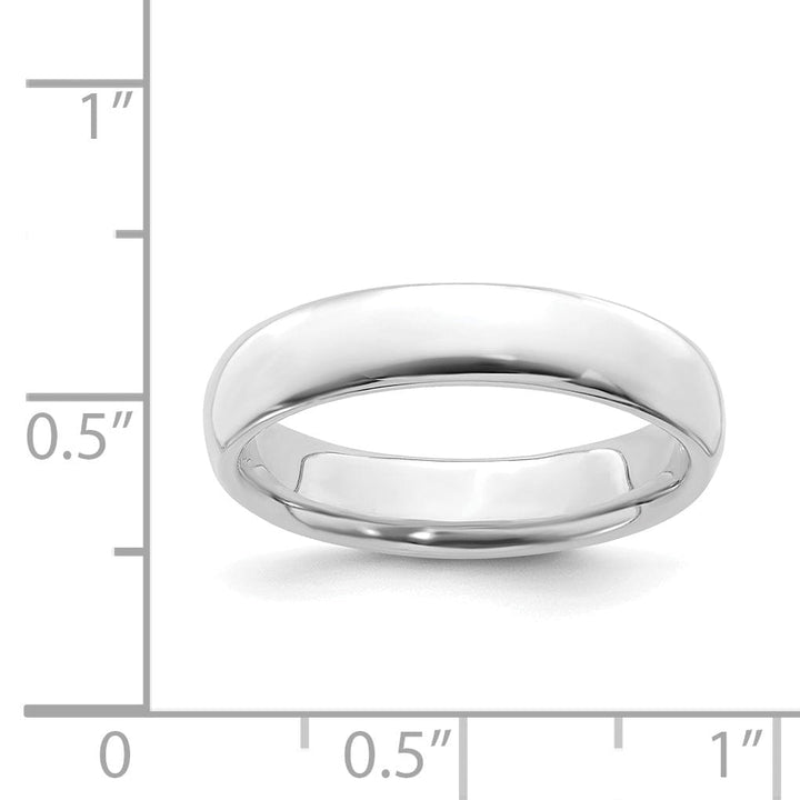 Sterling Silver Rhodium Polished Ring