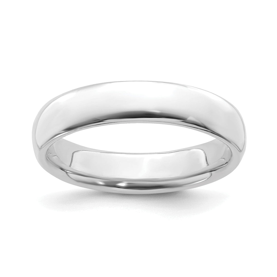 Sterling Silver Rhodium Polished Ring