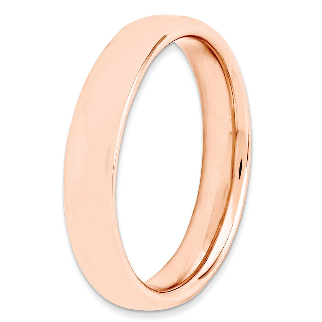 Sterling Silver Pink-Plated Polished Ring