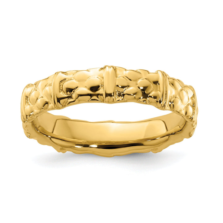 Sterling Silver Gold-Plated Ring