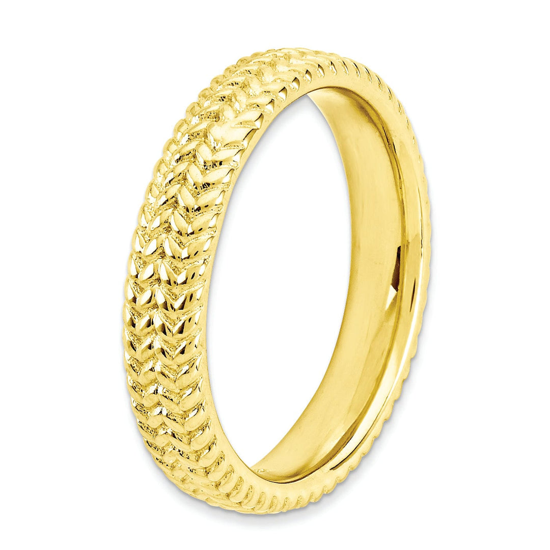 Sterling Silver Gold-Plated Ring