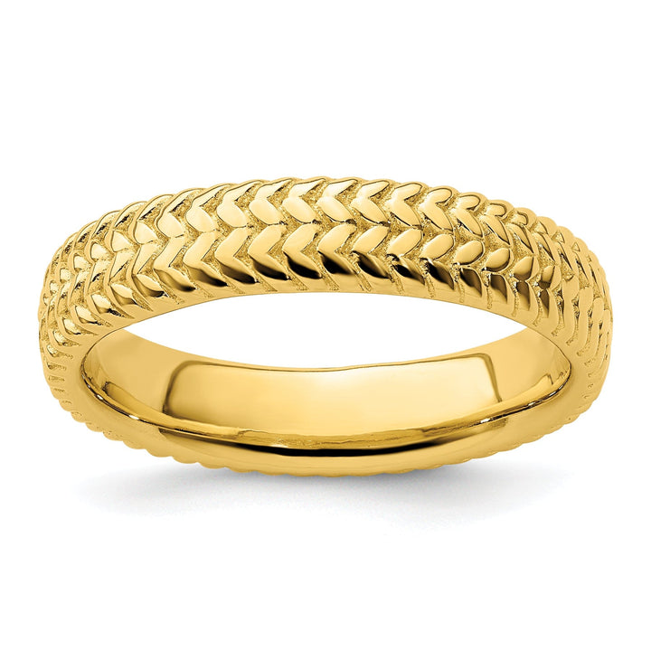 Sterling Silver Gold-Plated Ring