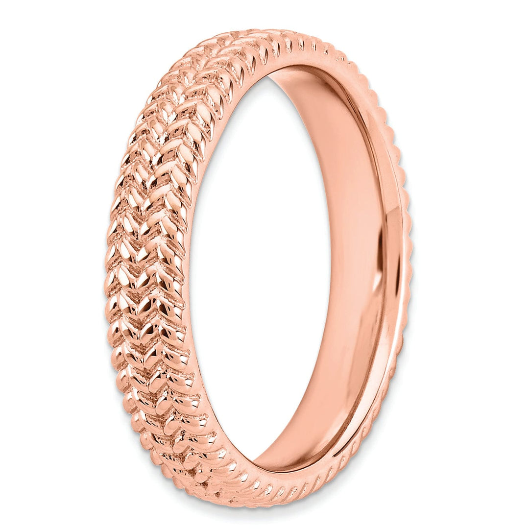 Sterling Silver Pink-Plated Ring