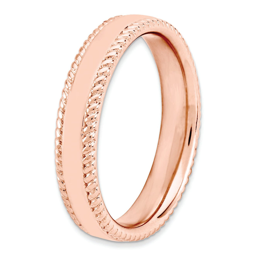 Sterling Silver Pink-Plated Ring
