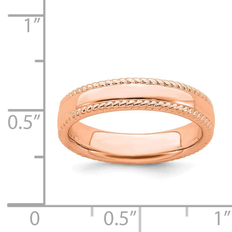 Sterling Silver Pink-Plated Ring