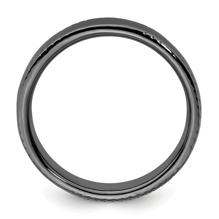 Sterling Silver Black-Plated Ring