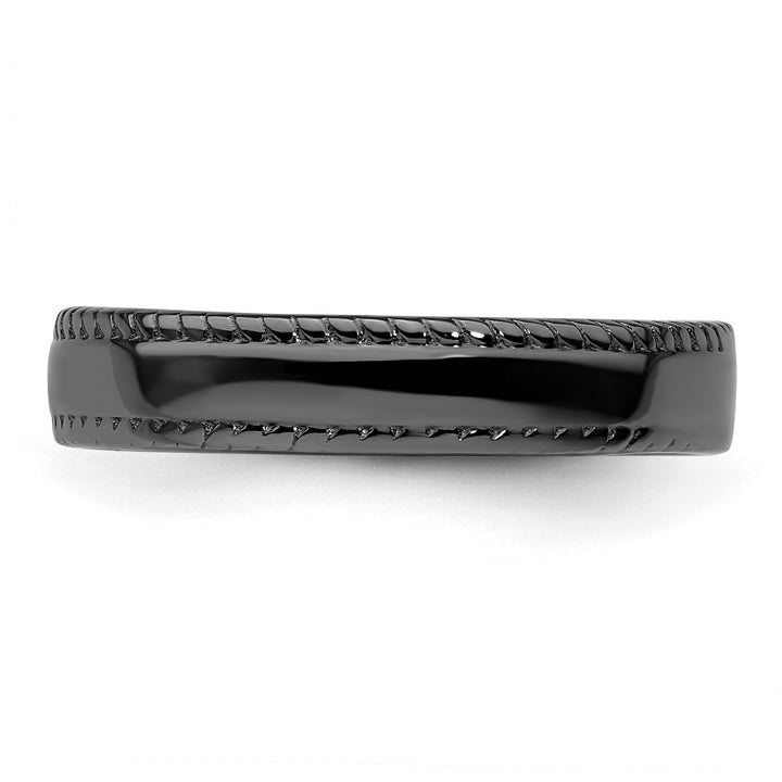 Sterling Silver Black-Plated Ring