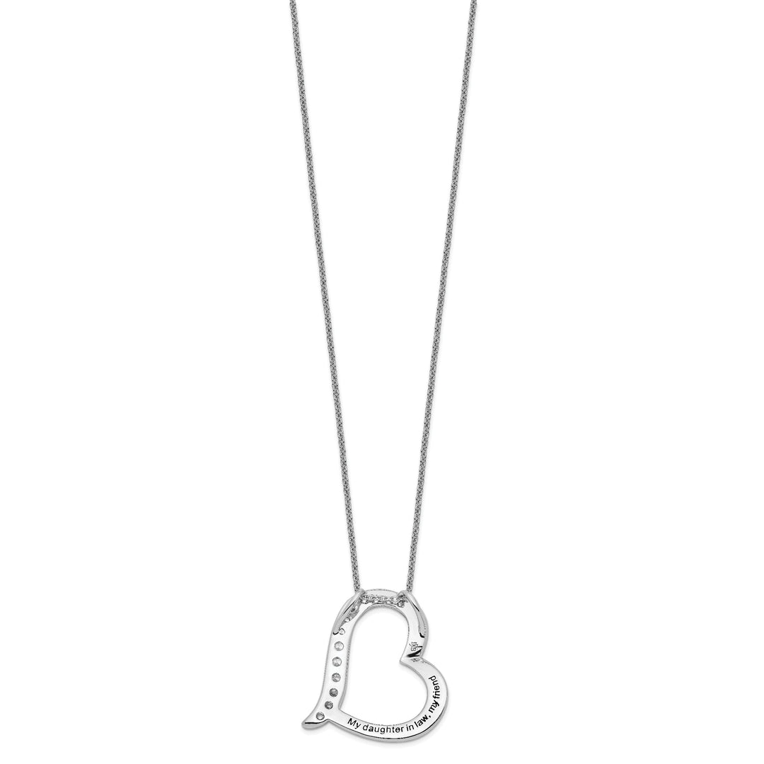 Sterling Silver Daughter--Law Necklace