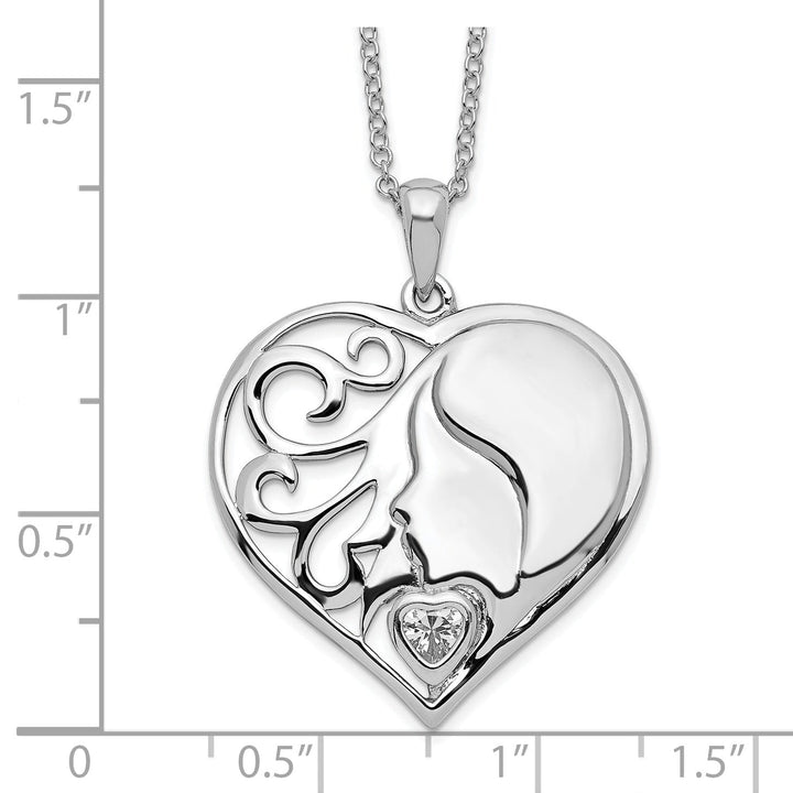 Sterling Silver My Daughter My Heart's Treasure Pe