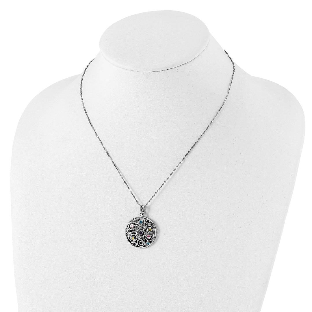 Sterling Silver Kaleidoscope Of Wishes Necklace