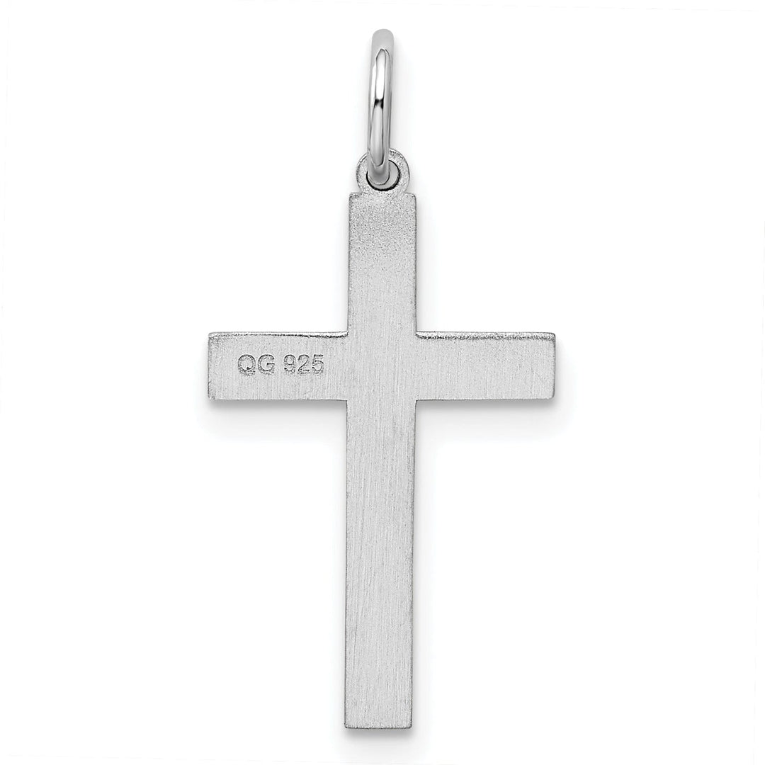 Sterling Silver Laser Designed Cross Pendant