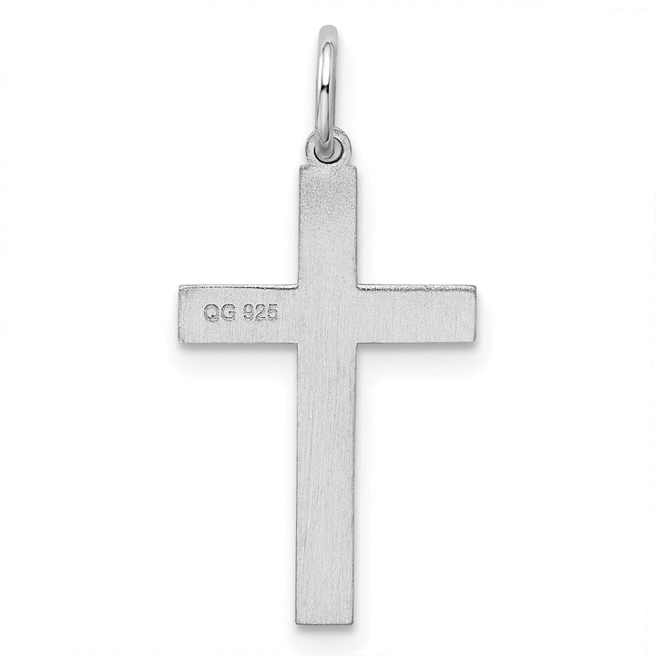 Sterling Silver Laser Designed Cross Pendant