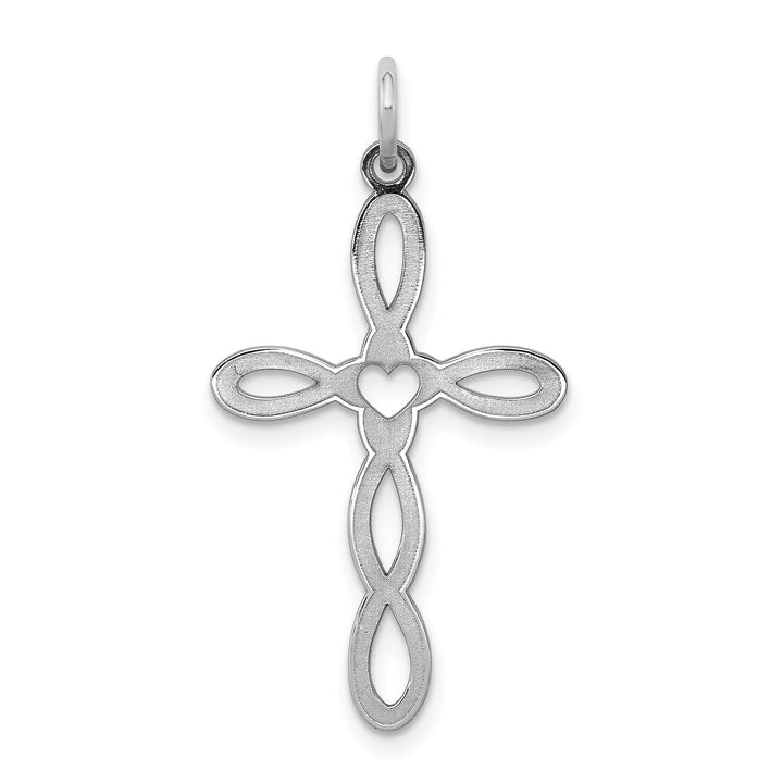 Sterling Silver Laser Designed Cross Pendant