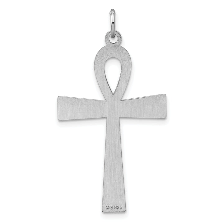 Sterling Silver Laser Designed Cross Pendant