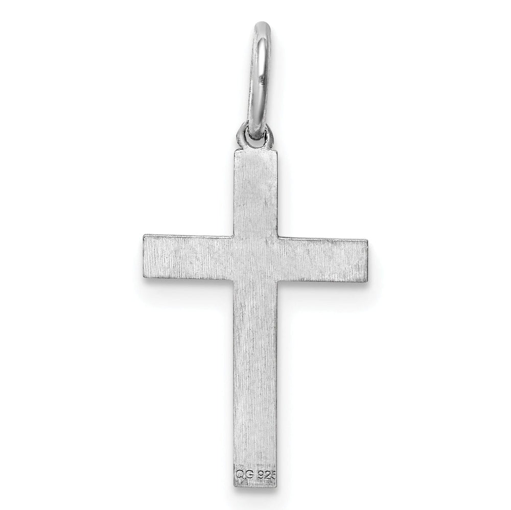 Sterling Silver Laser Designed Cross Pendant