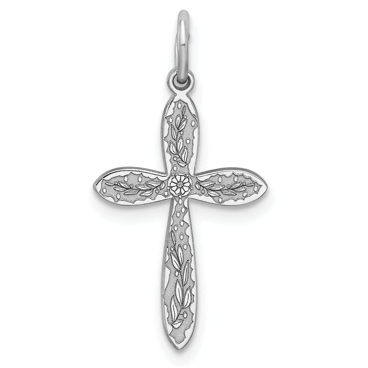 Sterling Silver Laser Designed Cross Pendant