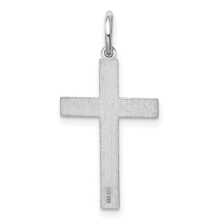 Sterling Silver Laser Designed Cross Pendant