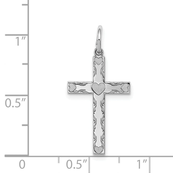 Sterling Silver Laser Designed Cross Pendant