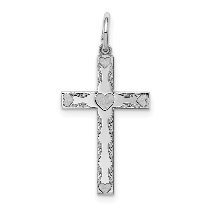 Sterling Silver Laser Designed Cross Pendant