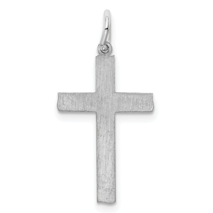 Sterling Silver Laser Designed Cross Pendant