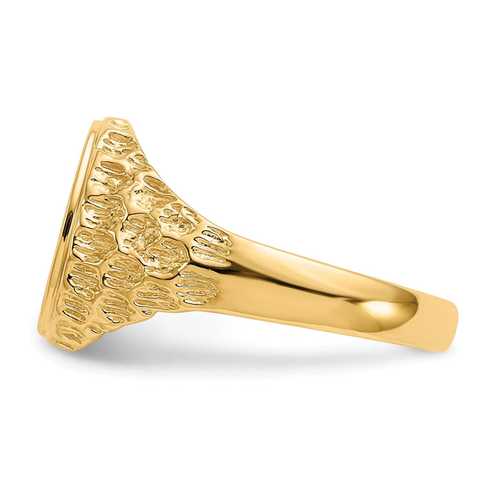 14k Yellow Gold Polished Signet Ring