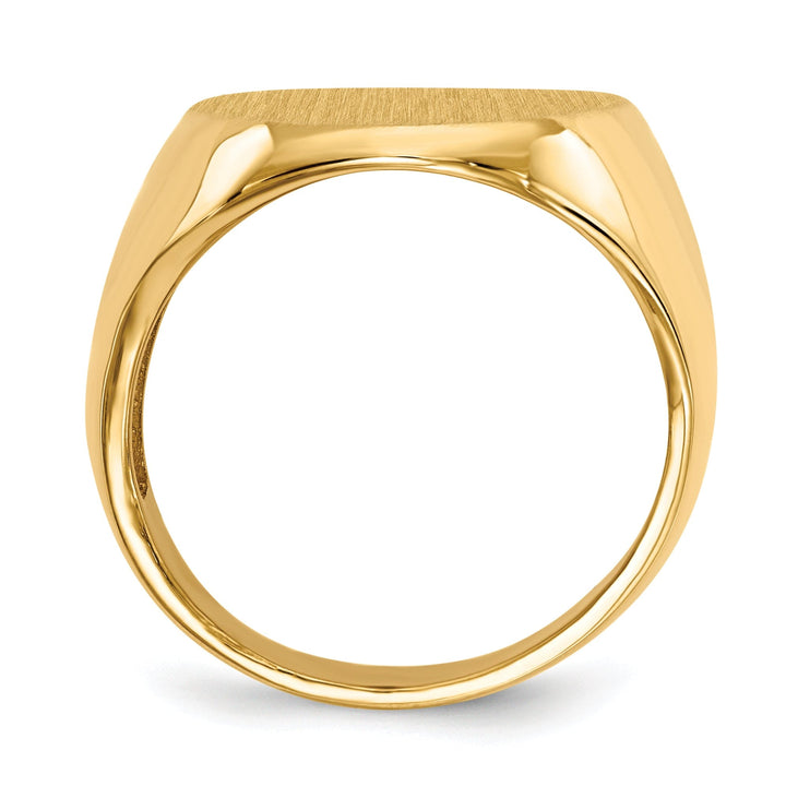 14k Yellow Gold Men's Polished Signet Ring