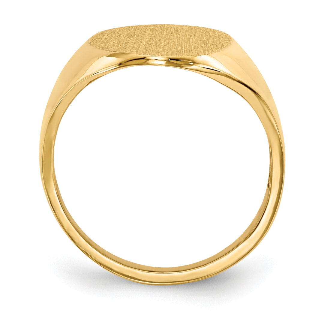 14k Yellow Gold Open Back Signet Ring