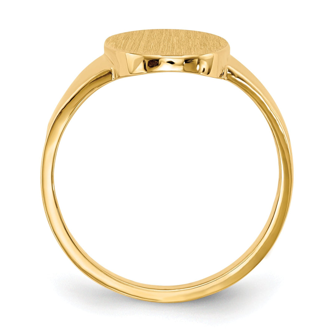 14k Yellow Gold Open Back Signet Ring