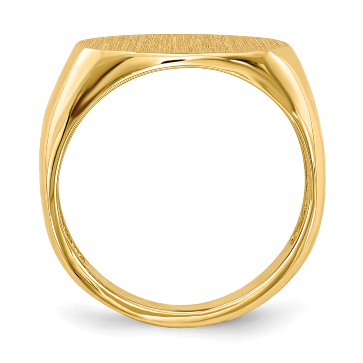 14k Yellow Gold Open Back Signet Ring